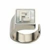 Fendi FF logo signet ring