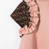 Fendi ruffle-detail short-sleeve dress