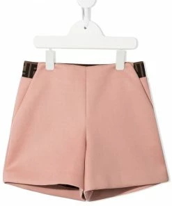 Fendi logo-tape detail shorts