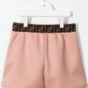 Fendi logo-tape detail shorts
