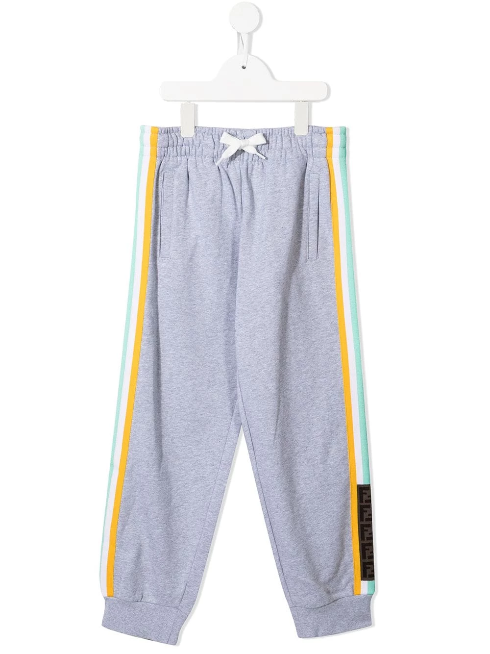 Discount β€οΈ Fendi Logo tape stripe detail track pants girls casual trousers of kids π 3 Fendi logo-tape stripe-detail track pants
