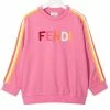 Fendi logo-print stripe-detail sweatshirt