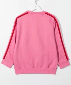 Fendi logo-print stripe-detail sweatshirt