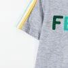Fendi logo-patch stretch-cotton T-shirt