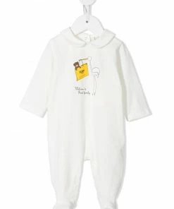 Fendi stork-print teddy pajamas