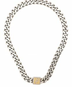 Fendi monogram chain necklace