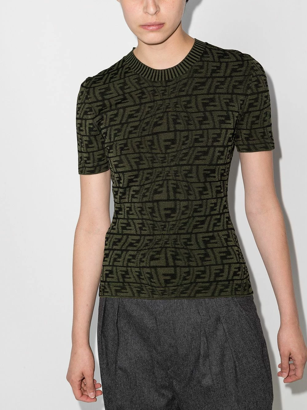 Cheapest π Fendi FF fisheye knitted top knitted tops of women π 4 Fendi FF fisheye knitted top