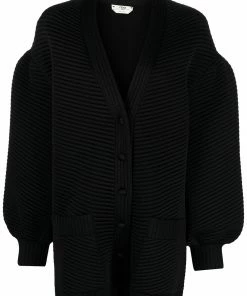 Fendi ribbed long-sleeve cardigan