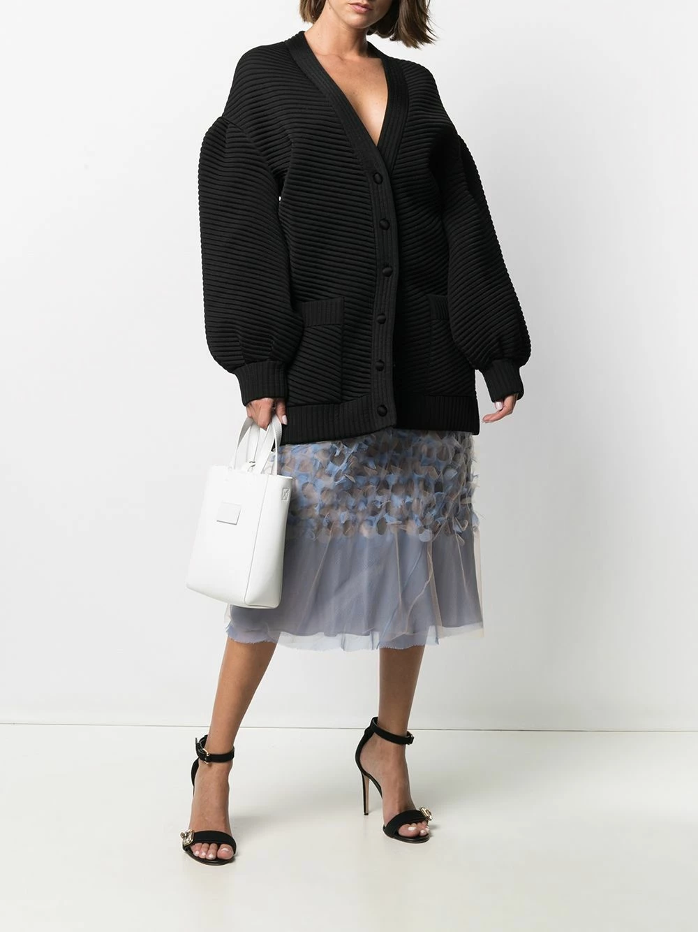 Deals π Fendi Ribbed long sleeve cardigan cardigans of women π― 4 Fendi ribbed long-sleeve cardigan