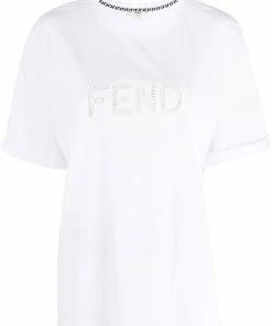 Fendi cut-out logo T-shirt