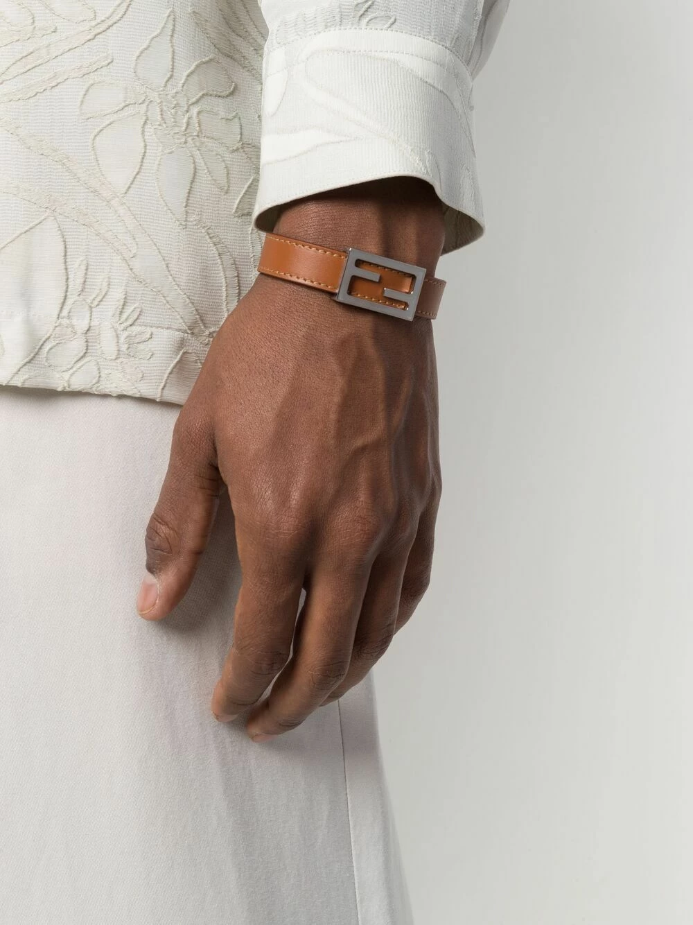 Brand new π Fendi Baguette logo leather bracelet bracelets of men π₯° 4 Fendi Baguette logo leather bracelet