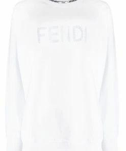 Fendi embroidered logo sweatshirt