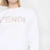 Fendi embroidered logo sweatshirt
