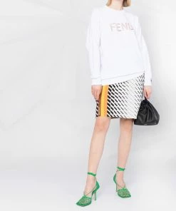 Fendi embroidered logo sweatshirt