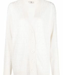 Fendi FF motif cardigan