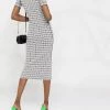 Fendi FF-motif midi sheath dress