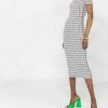 Fendi FF-motif midi sheath dress