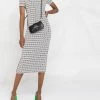 Fendi FF-motif midi sheath dress