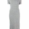 Fendi FF-motif midi sheath dress