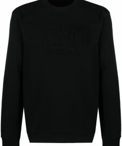 Fendi logo-debossed sweatshirt