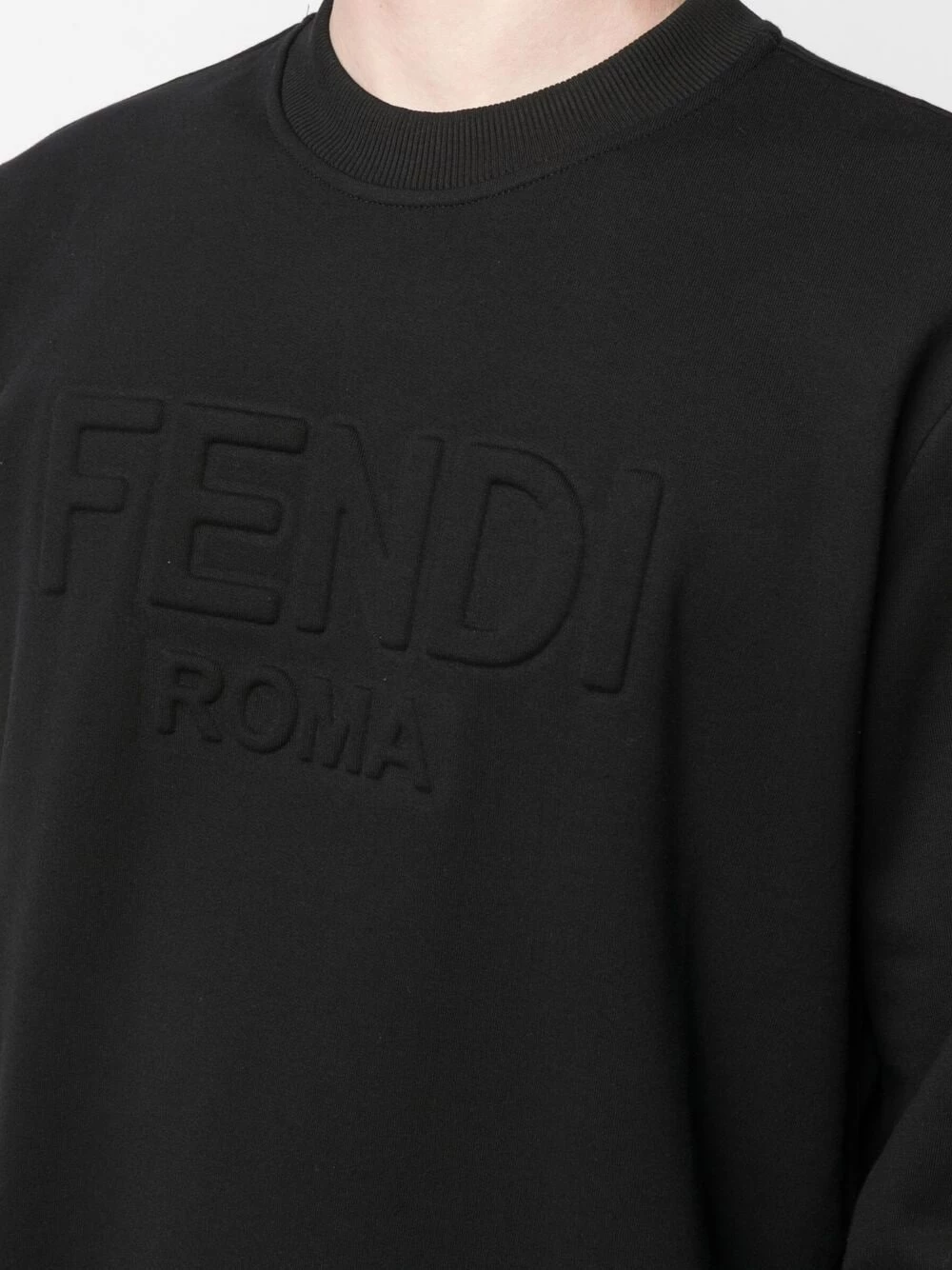 Cheapest π Fendi Logo debossed sweatshirt sweatshirts of men π 7 Fendi logo-debossed sweatshirt