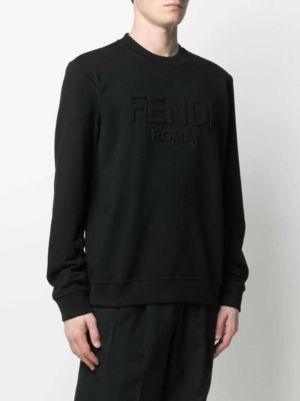 Cheapest π Fendi Logo debossed sweatshirt sweatshirts of men π 5 Fendi logo-debossed sweatshirt