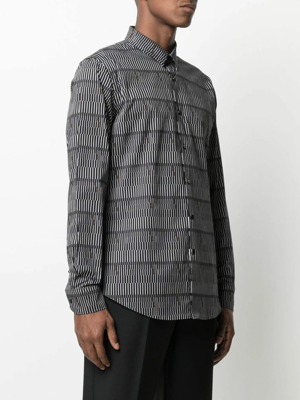 Deals π Fendi Striped long sleeve π shirt π shirts of men π 5 Fendi striped long-sleeve shirt