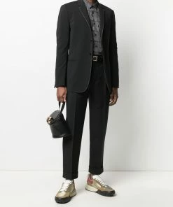 Fendi striped long-sleeve shirt