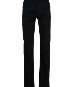 Fendi monogram pattern straight-leg trousers