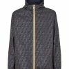 Best reviews of π― Fendi FF print reversible jacket hooded jackets of men π 10 Fendi FF-print reversible jacket