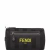 Best reviews of π Fendi Logo print wash bag toiletry bags of men 𧨠2 Fendi logo-print wash bag
