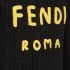 Fendi logo-print wool jumper