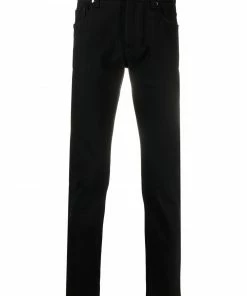 Fendi logo patch FF slim-fit jeans