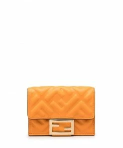 Fendi micro FF buckle tri-fold wallet