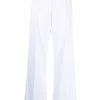 Fendi logo-panel wide-leg trousers