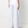 Top 10 π Fendi Logo panel wide leg trousers straight-leg pants of women π 12 Fendi logo-panel wide-leg trousers