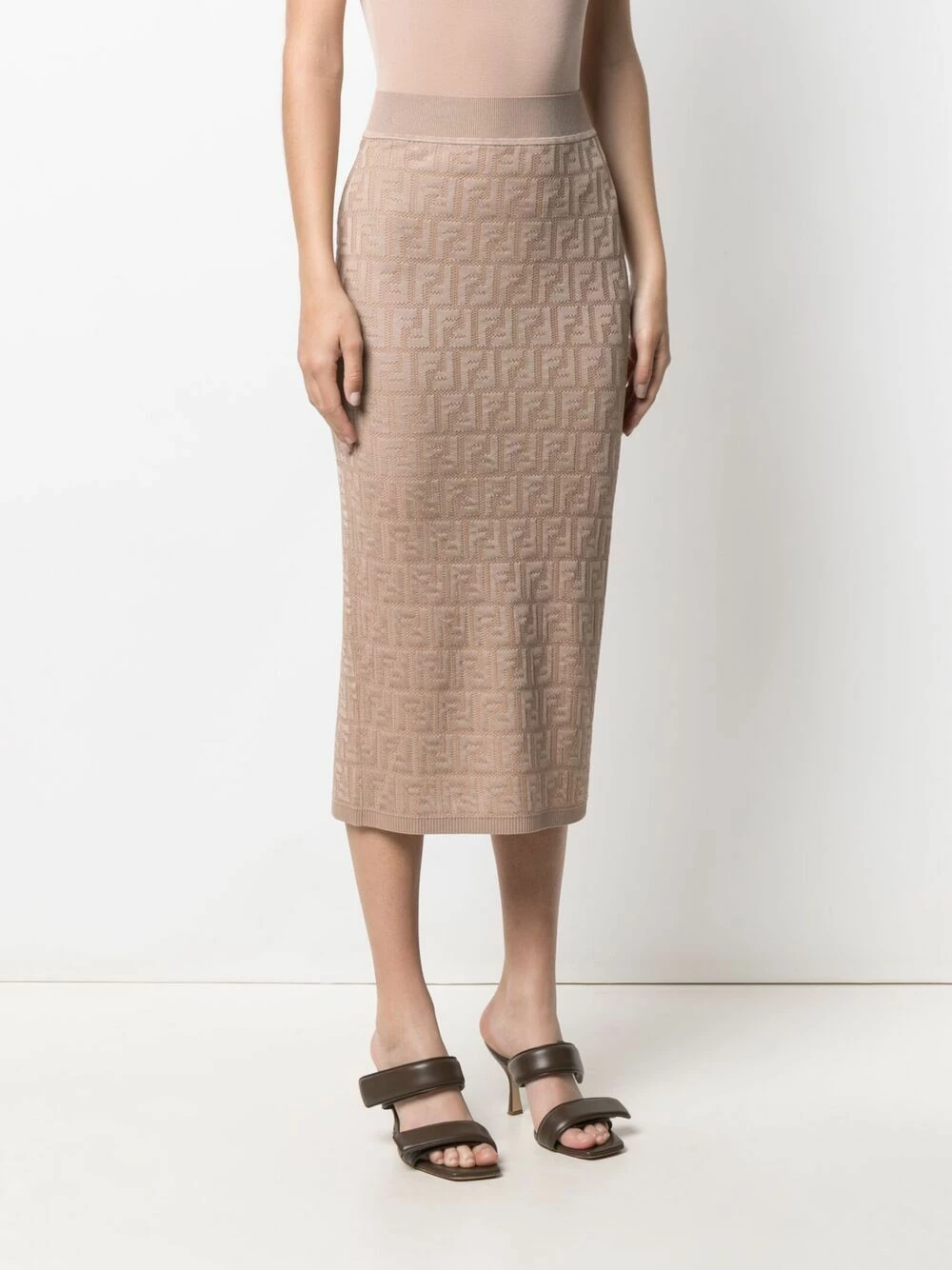 New β€οΈ Fendi Monogram knitted midi π skirt knitted π skirts of women π 5 Fendi monogram knitted midi skirt