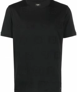 Fendi monogram-pattern short-sleeve T-shirt