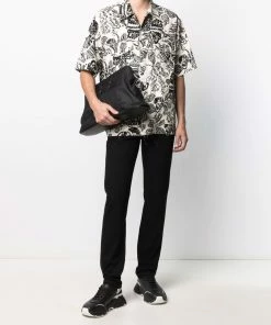 Fendi FF-logo straight-leg trousers