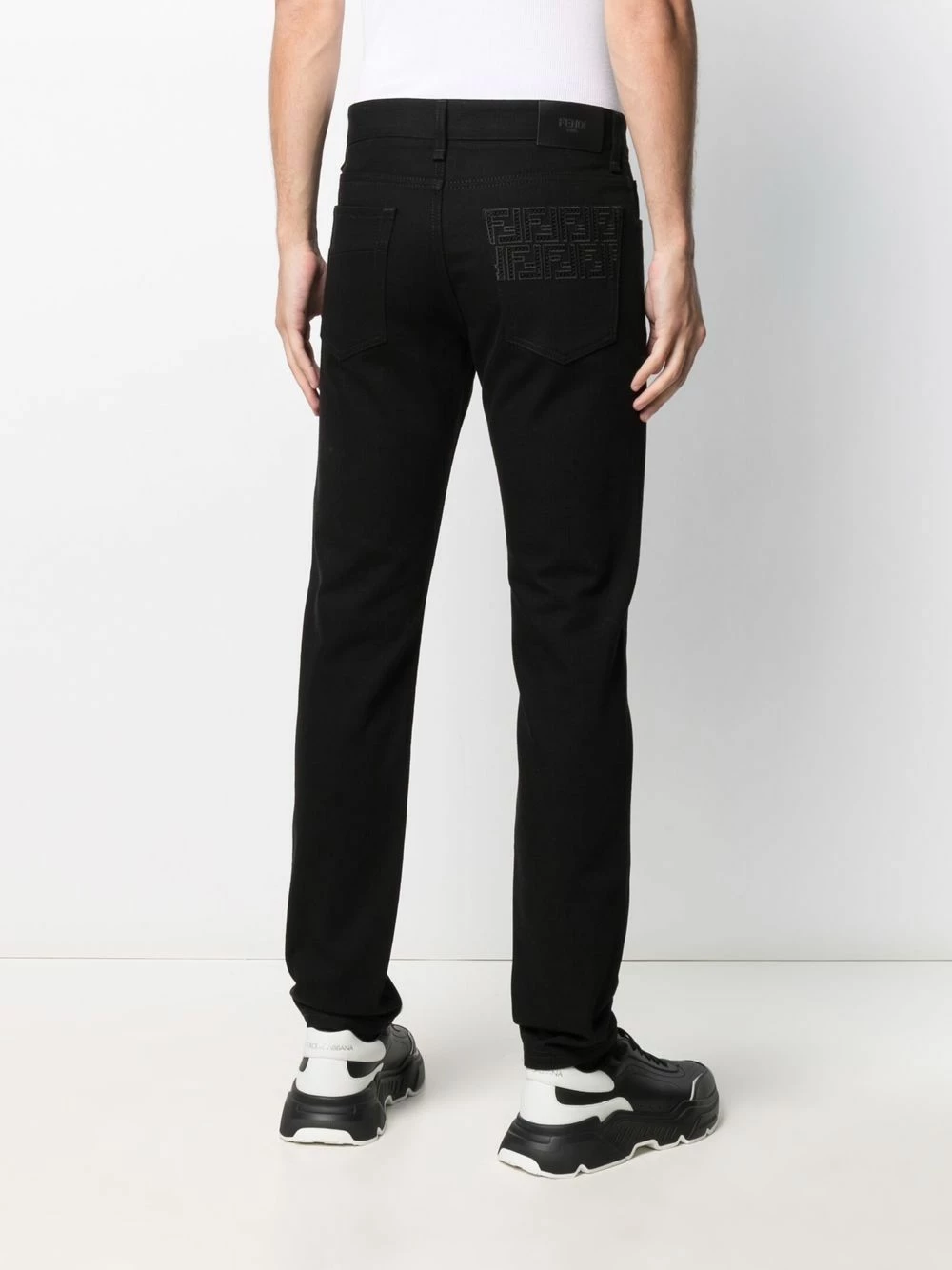 Deals π€© Fendi FF logo straight leg trousers regular-fit & straight leg pants of men π₯° 6 Fendi FF-logo straight-leg trousers