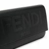 Fendi logo-debossed clutch bag