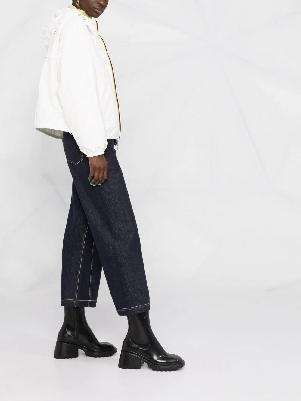 Flash Sale π₯ Fendi FF print hooded jacket fitted jackets of women π 8 Fendi FF-print hooded jacket