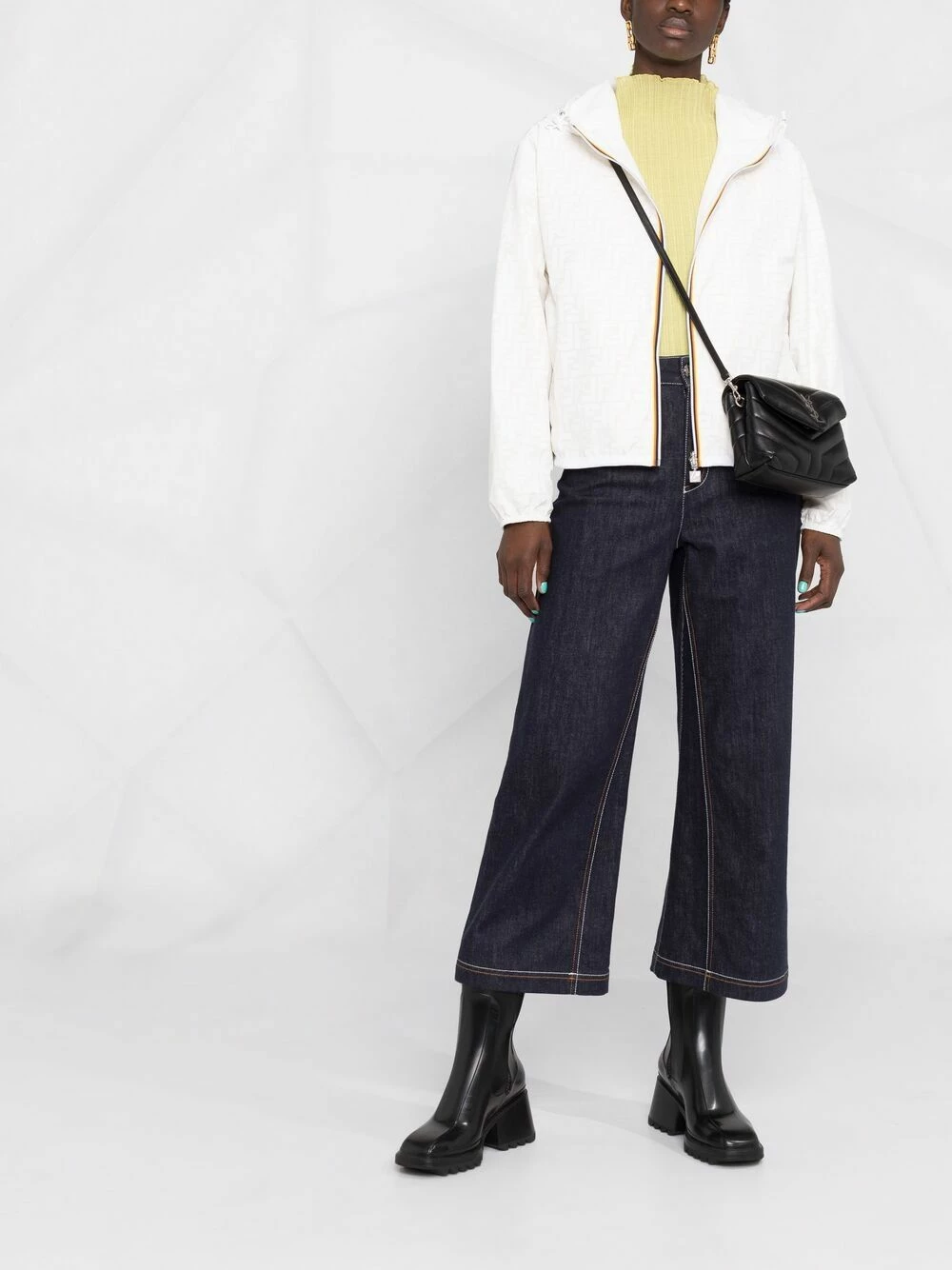 Flash Sale π₯ Fendi FF print hooded jacket fitted jackets of women π 4 Fendi FF-print hooded jacket