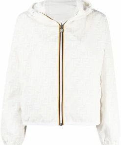 Fendi FF-print hooded jacket