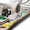 Fendi distorted monogram pattern skateboard