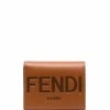 Fendi logo-embossed leather wallet