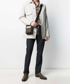 Fendi raised-logo slim-fit jeans