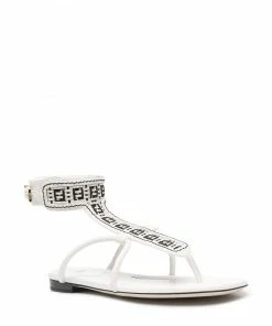 Fendi woven thong sandals