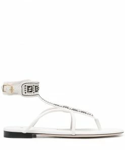 Fendi woven thong sandals