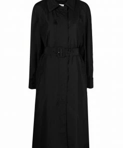 Fendi raised-logo trench coat